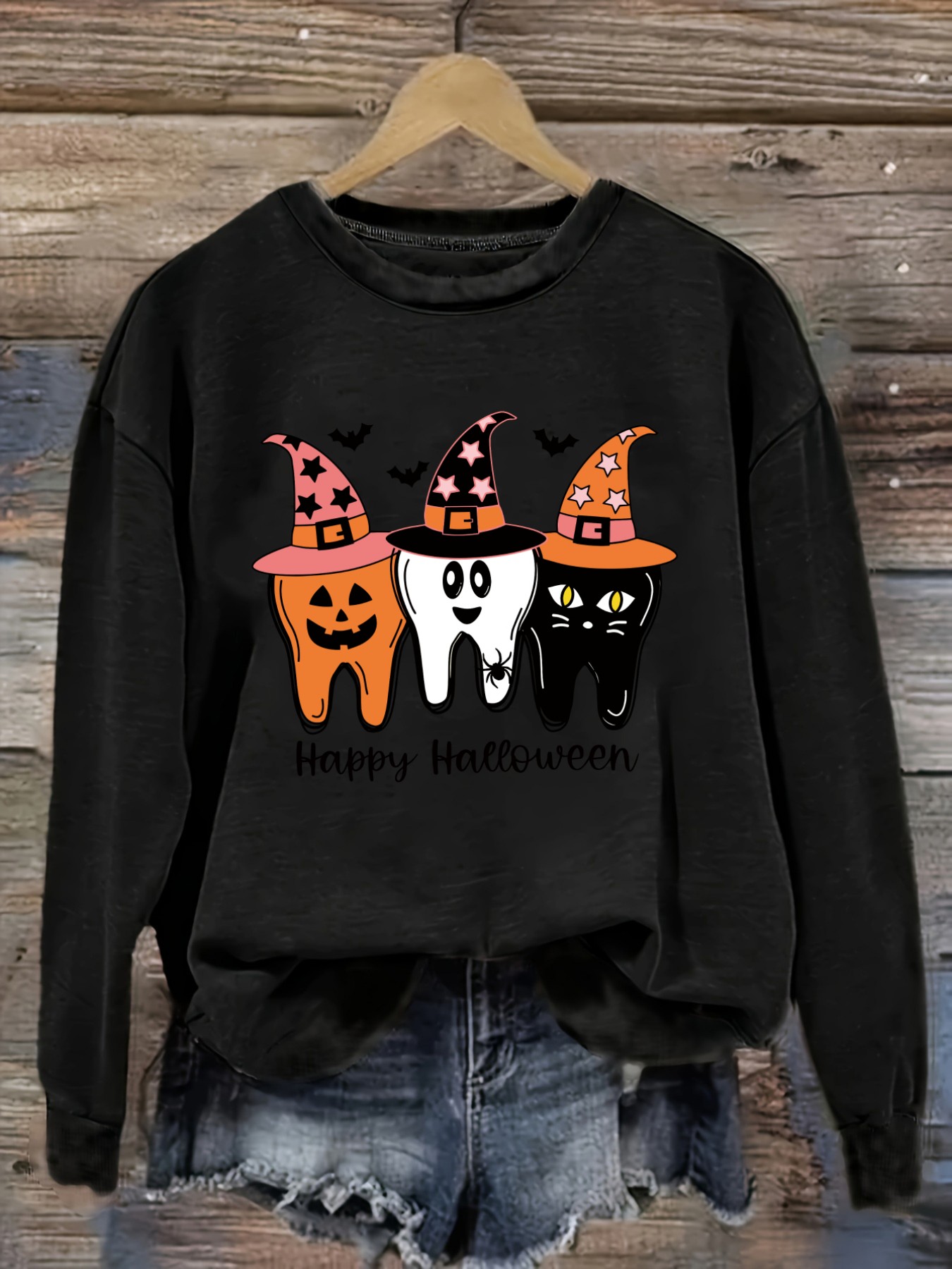 Women's Casual Long Sleeve Cre - Costumes ulasan dan harga