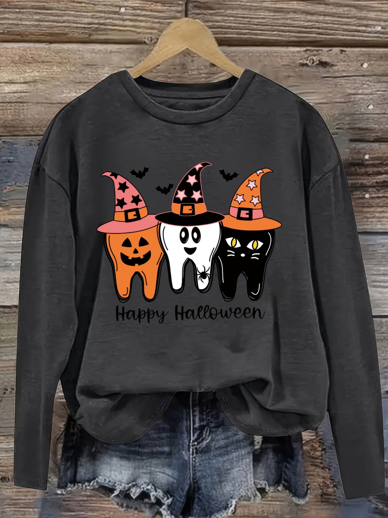 Women's Casual Long Sleeve Cre - Costumes ulasan dan harga