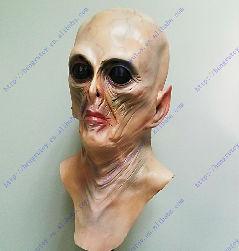 Deluxe Alien Mask Realistic La - Latex Alien Mask Realistic ulasan dan harga