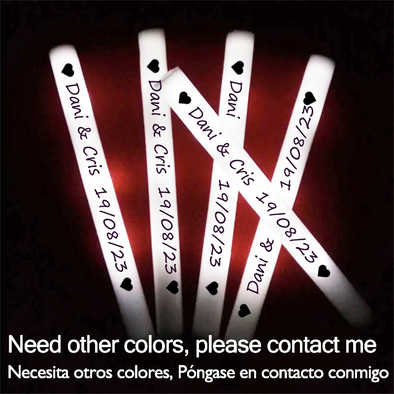 60/100/500Pcs LED Glow Sticks  - Flashing Led Foam Sticks Party ulasan dan harga
