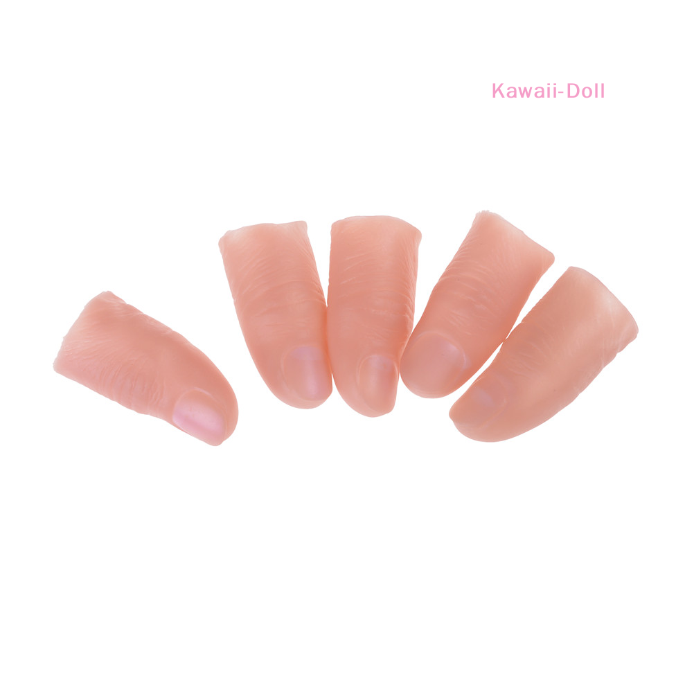 [DO]5Pcs/Set Fake Soft Thumb T - Thumb Tip Magic Trick Set ulasan dan harga