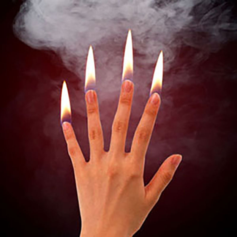 4Pcs/set Finger Fire Magic Tri - Thumb Tip Magic Trick Set ulasan dan harga