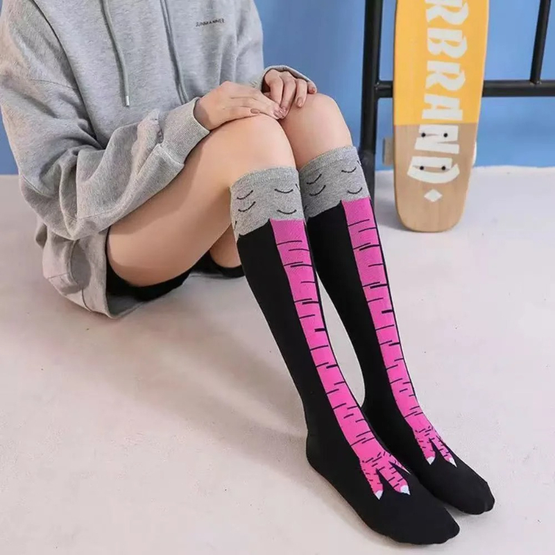 Chicken Paws Feet Long Socks W - Funny Chicken Leg Socks ulasan dan harga