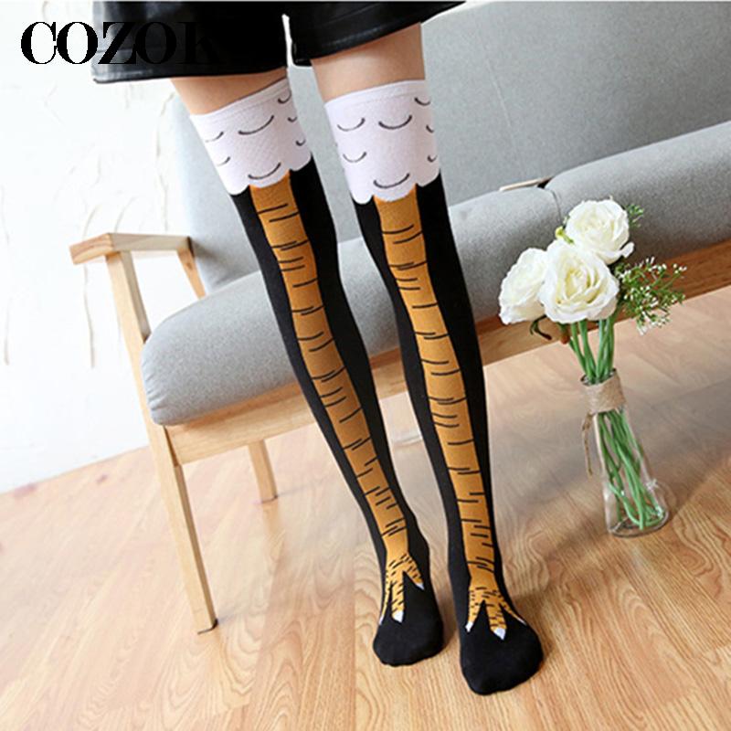 High Quality Womens Crazy Funn - Funny Chicken Leg Socks ulasan dan harga