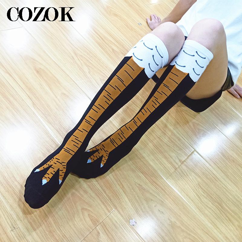 High Quality Womens Crazy Funn - Funny Chicken Leg Socks ulasan dan harga