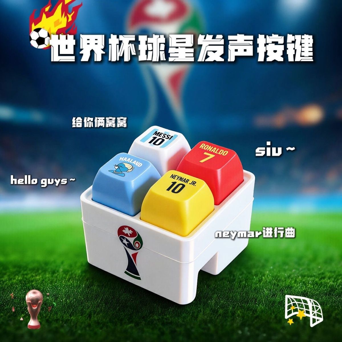 Haaland soccer-themed keychain - Prank Toys ulasan dan harga